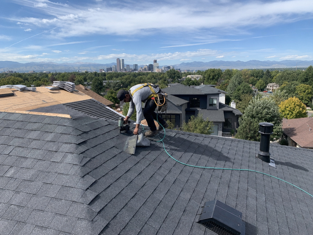 new roof installation work by AS Roofing Pros in Denver, Colorado